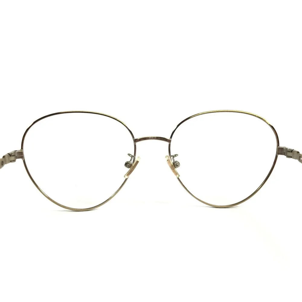 Coach Eyeglasses Frames HC7114 L1148 900574 Light Gold Round Wire Rim 56-18-140